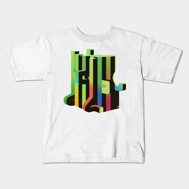 The block Kids T-Shirt by ImmortalPink